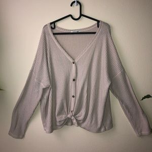 American Eagle tie-front Sweater